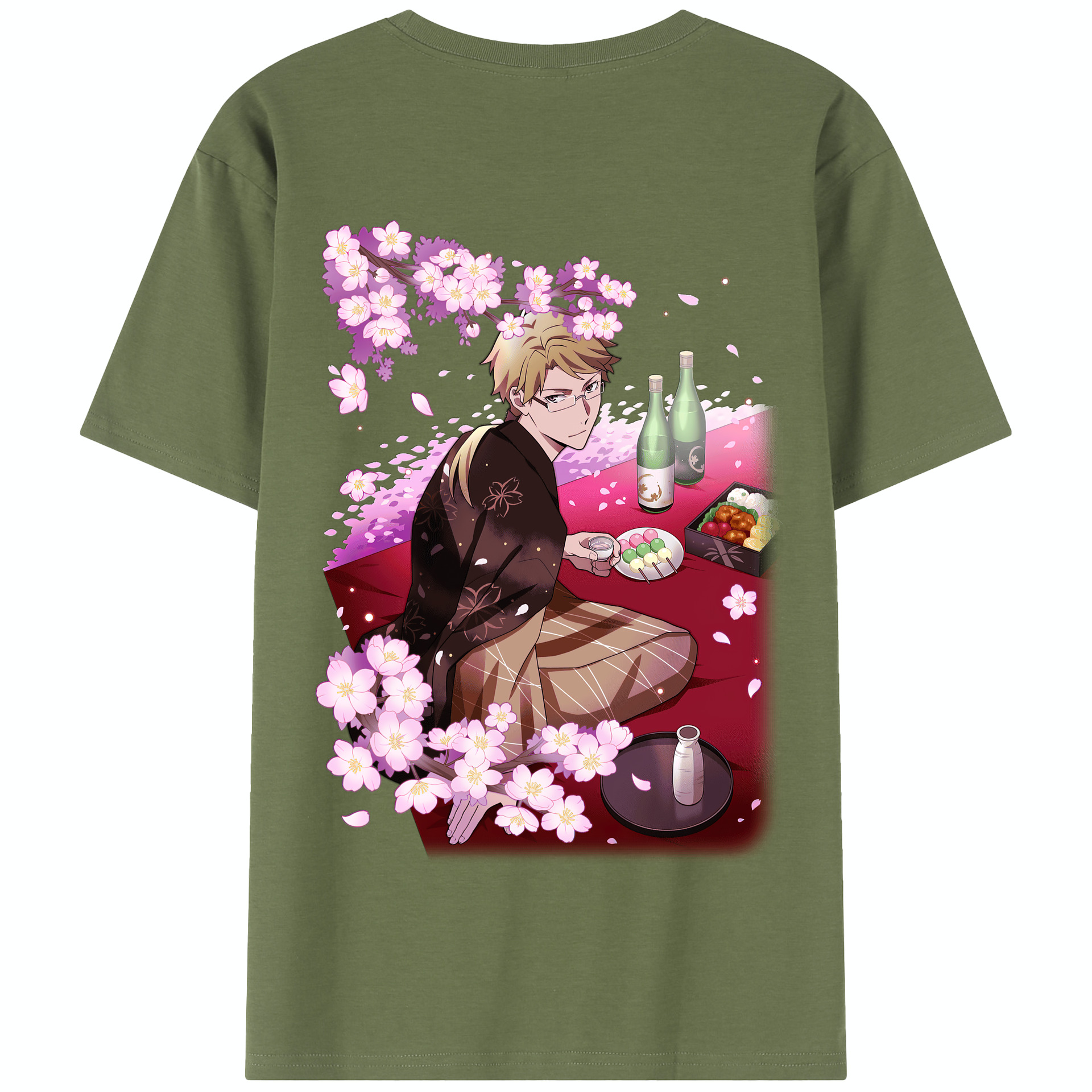 （画像用） 文豪ストレイドッグス Bungo Stray Dogs 綿100％半袖Tシャツ（背面プリント）